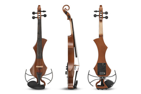 GEWA Novita 3.0 sähköviulu, 4 strings, kullanruskea