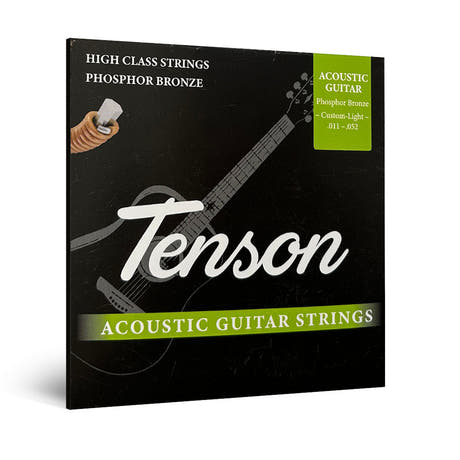 Tenson Phosphor Bronze -westernkitaran kielet .011-.052, Custom Light
