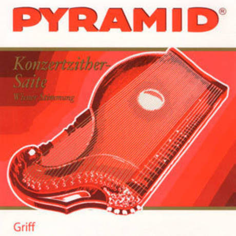 Pyramid 586.100 otelaudan kielet pickupilla varustettuun sitraan, pyöreä nikkeli