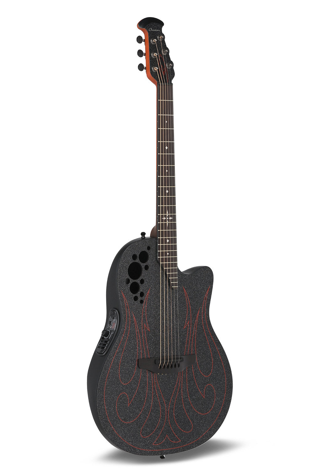 Ovation Elite Gus G. Signature Super Shallow 1868-GUS-G, Black satiini