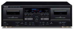 TEAC W-1200 Kaksoiskasettisoitin (Musta)