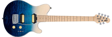 Sterling By Music Man Axis AX3QM, Spectrum Blue