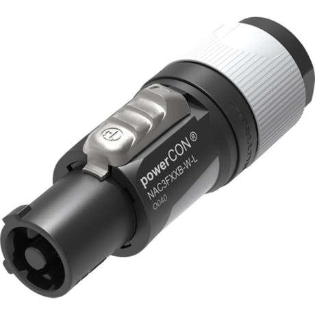 Neutrik NAC3FXXB-W-L Powercon Harmaa (10-16mm)