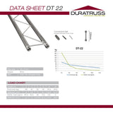 DuraTruss DT 22-100 1 metri suora