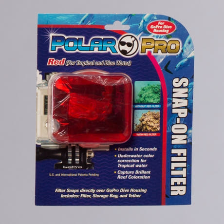 PolarPro Hero2 -sukelluskotelo, punainen suodatin