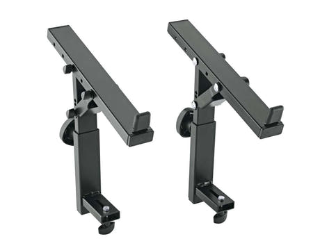 K&M 18822 Double Stacker Omega Kosketinsoittimet Telineelle (Musta)