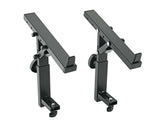 K&M 18822 Double Stacker Omega Kosketinsoittimet Telineelle (Musta)