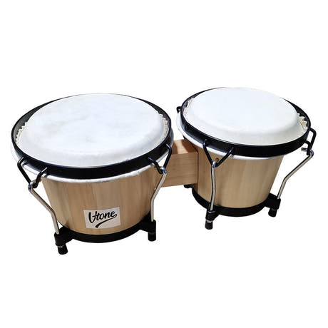 V-TONE Bongos Set 6,5" & 7,5" – Puu Bongotrommer (Par)