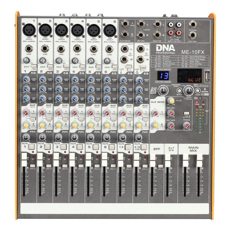DNA ME-10FX äänimiksaus - 10 kanavaa USB Bluetooth