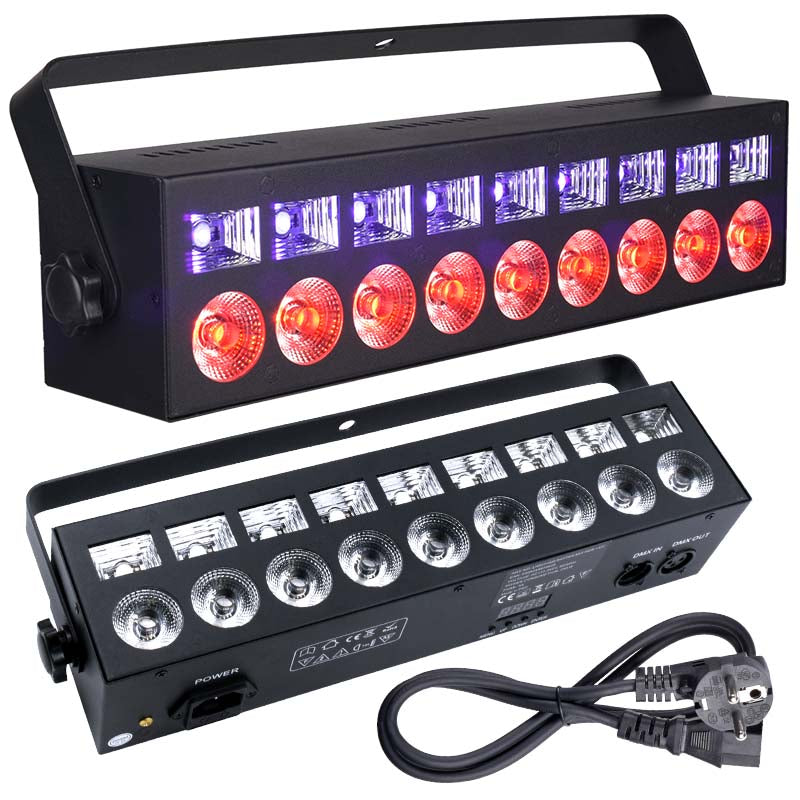 LIGHT4ME BATTEN MIX RGBW+UV seinäpestäjä LED BAR strobe