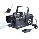 Light4Me BLACK 1200 LED Fog Machine Bundle