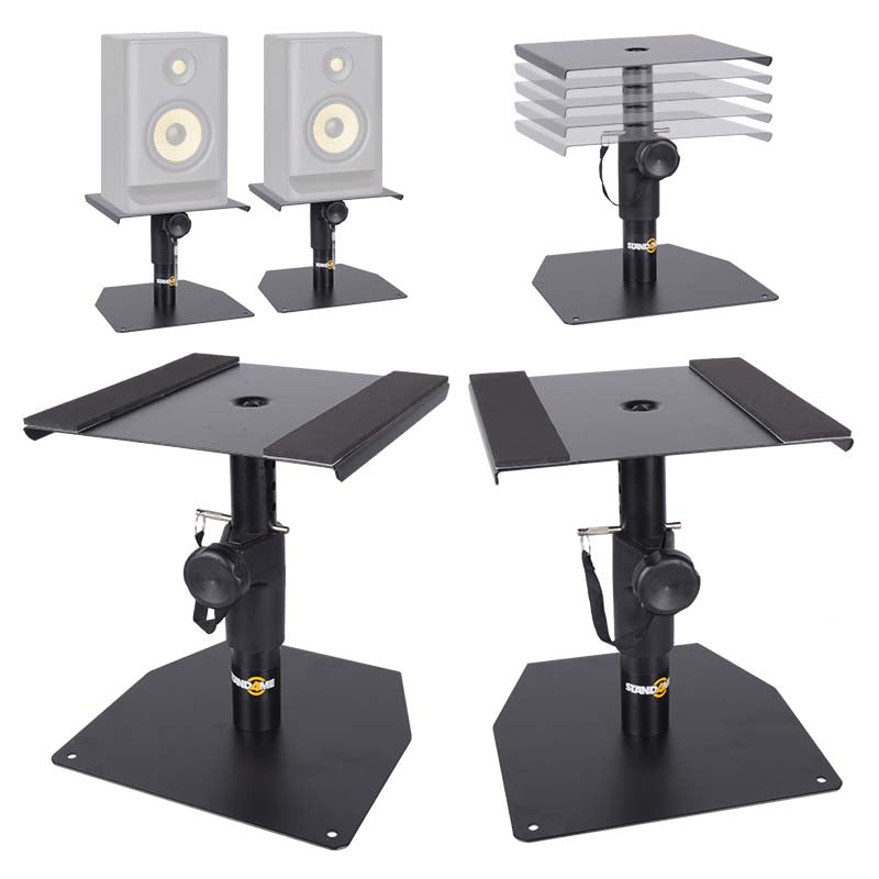 Monitor Stands (2 stk.) Säädettävät jalustat studiomonitoreille