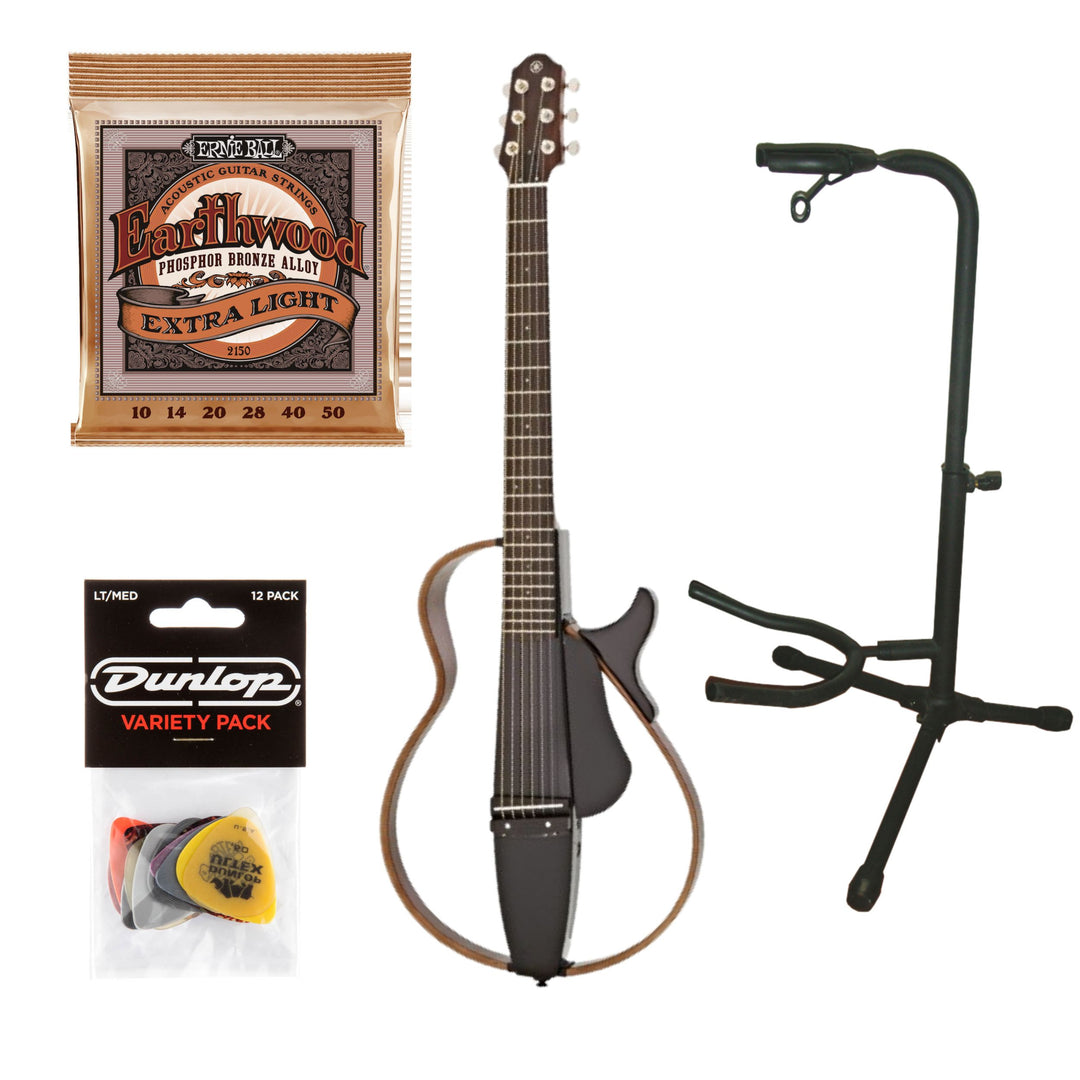 Yamaha SLG200S Silent Aloituspaketti (Translucent Black)