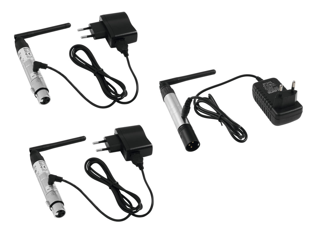 EUROLITE Set QuickDMX 1x lähetin + 2x vastaanotin