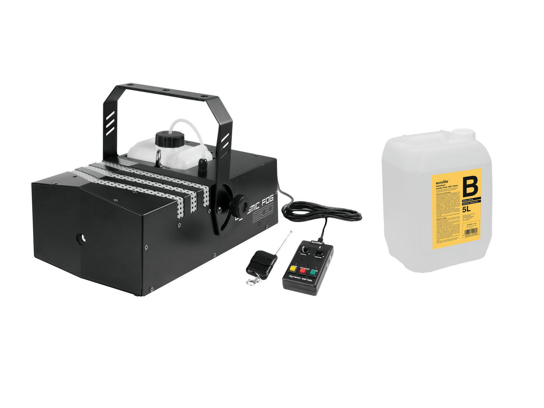 EUROLITE set Dynamic Fog 1200 + savuneste -B2D- 5l