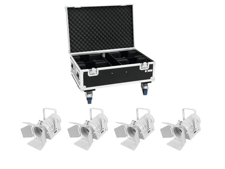 EUROLITE Set 4x LED THA-40PC wh + kotelo