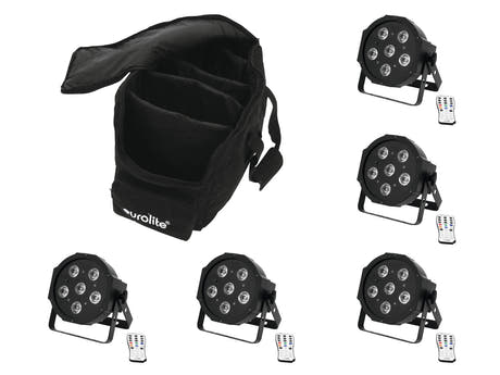 EUROLITE LED SLS-603 -sarja 5x + pehmeä laukku