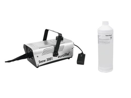 EUROLITE Set Snow 3001 -lumipuhallin + lumenneste 1l