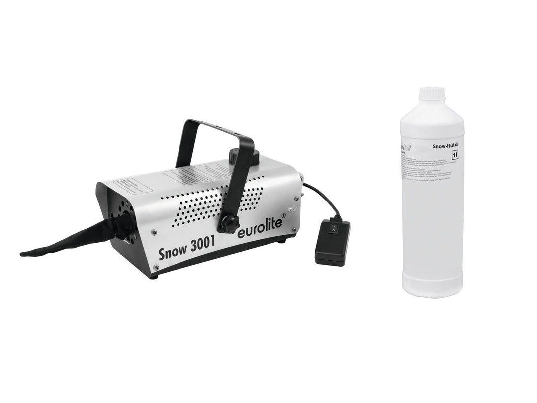 EUROLITE Set Snow 3001 -lumipuhallin + lumenneste 1l