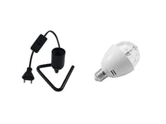 EUROLITE Set LED BC-1 RGB + Triangle Base musta