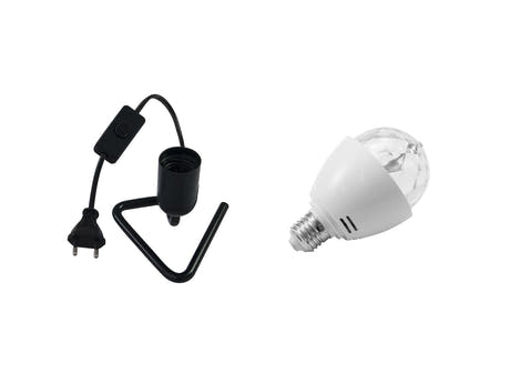EUROLITE Set LED BC-1 RGB + Triangle Base musta