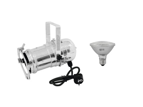 EUROLITE Setti PAR-30 Spot hopea + PAR-30 230V SMD 11W E-27 LED 3000K