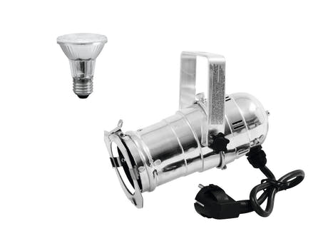 EUROLITE Setti PAR-20 Spot sil + PAR-20 230V SMD 6W E-27 LED 3000K
