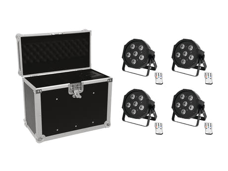 EUROLITE Setti 4x LED SLS-603 + laukku EC-SL4M koko M