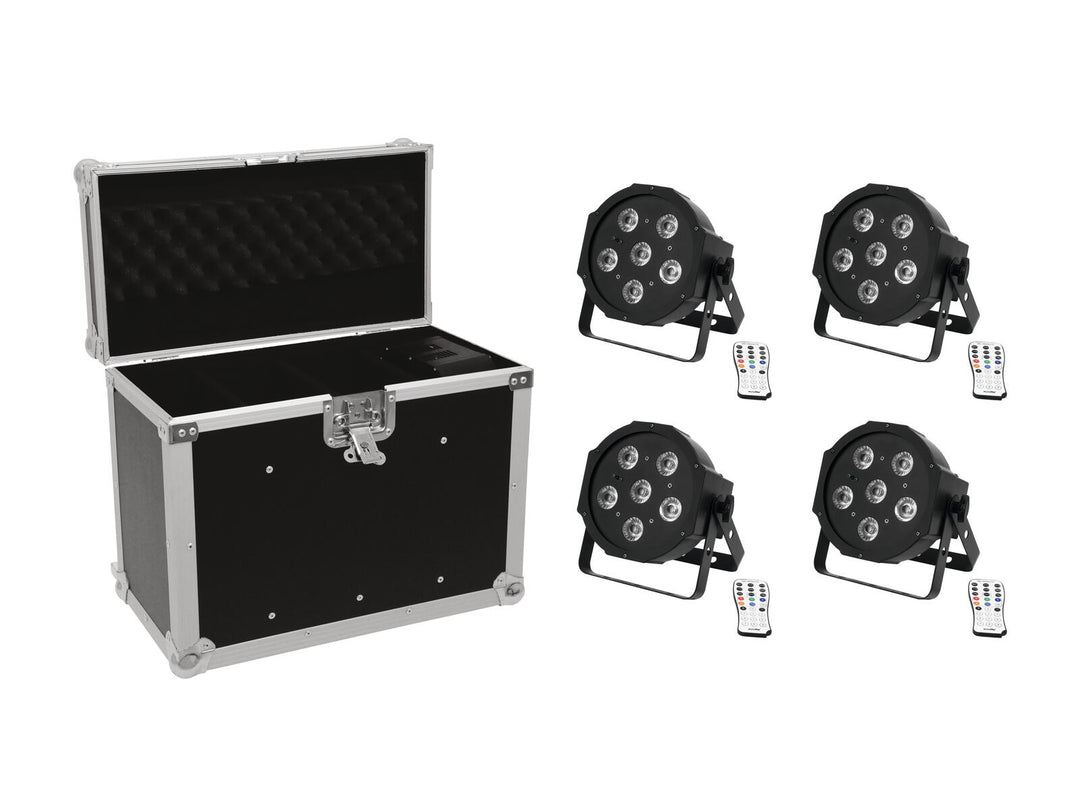 EUROLITE Setti 4x LED SLS-603 + laukku EC-SL4M koko M