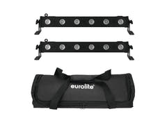 EUROLITE Set 2x LED BAR-6 QCL RGBW + pehmeä laukku