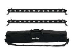 EUROLITE Setti 2x LED BAR-12 QCL RGBW + Soft Bag