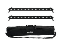 EUROLITE Setti 2x LED BAR-12 QCL RGBA + Soft Bag