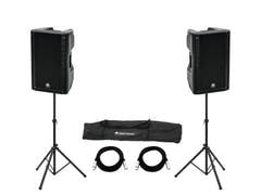 OMNITRONIC Set 2x XKB-215A + Kaiutin Stand MOVE MK2