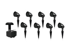OMNITRONIC set GSUB-8 maahan upotettava subwoofer + 8x PS-2.5GS Projector Speaker, Black