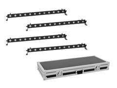 EUROLITE Setti 4x LED BAR-12 QCL RGBA -valopalkkia + laukku