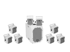 OMNITRONIC BOB-10A wh -sarja + 8x BOB-4 wh