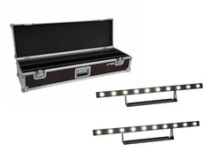 EUROLITE set 2x LED STP-10 Sunbar 3200K 10x5W Light Bar + laukku