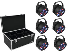 EUROLITE Setti 6x LED PARty Spot + laukku TDV-1