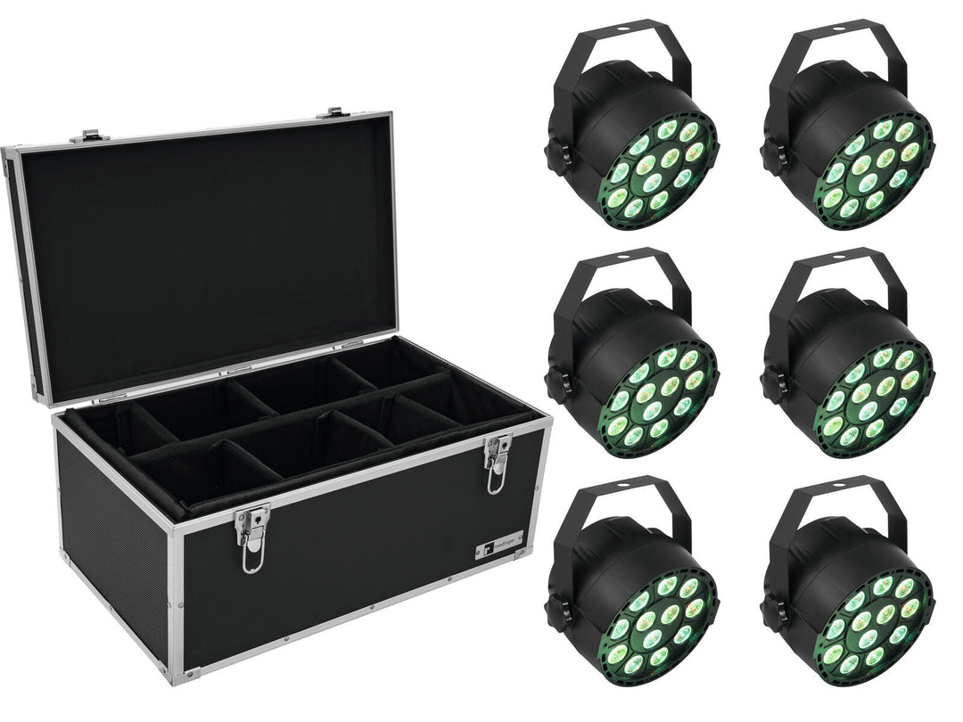 EUROLITE Setti 6x LED PARty TCL Spot + Case TDV-1