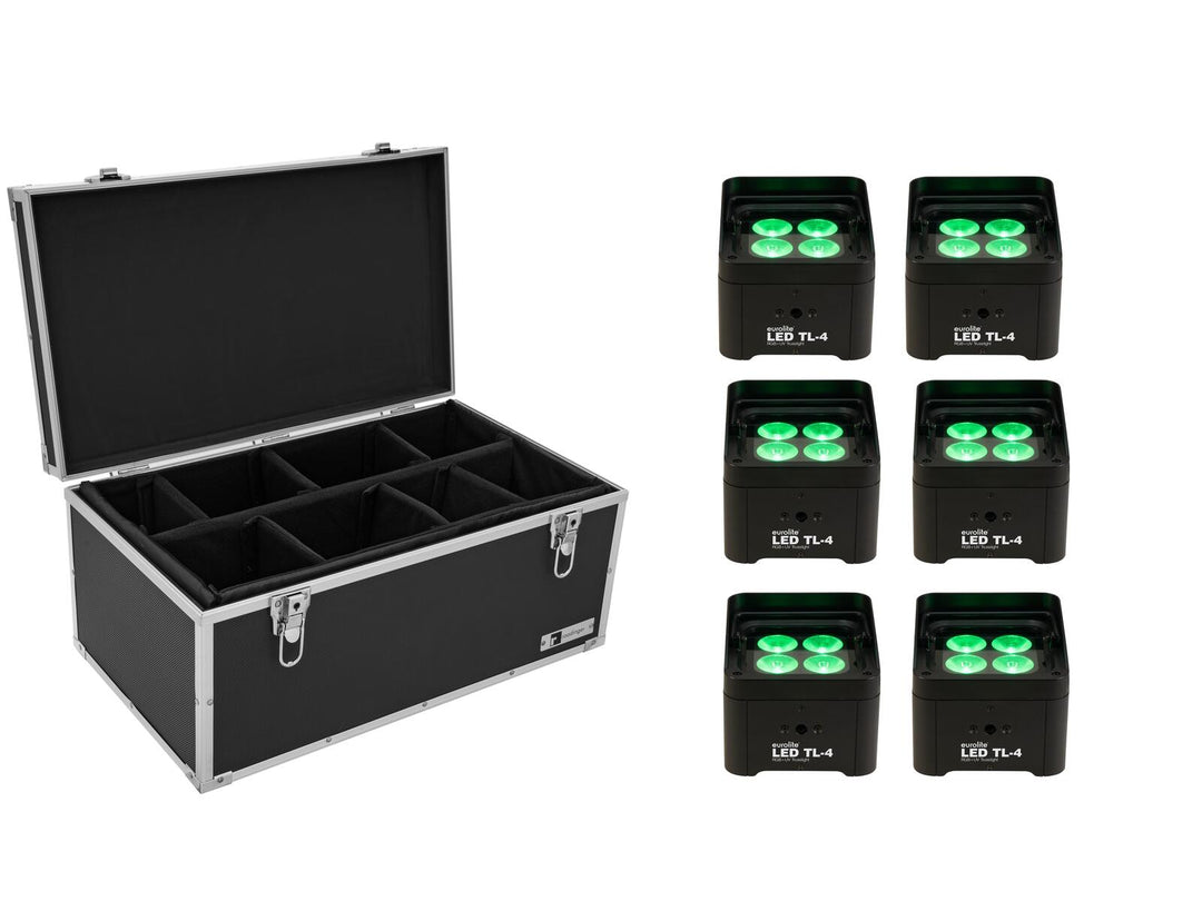 EUROLITE Set 6x LED TL-4 Trusslight + kotelo