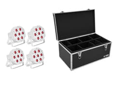 EUROLITE Setti 4x LED SLS-7 HCL Floor white + Case