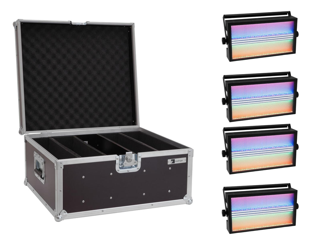 EUROLITE 4x LED Super Strobe ABL -setti + kotelo