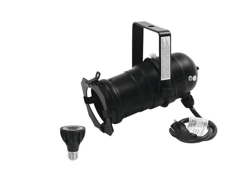 EUROLITE Setti PAR-20 Spot bk + PAR-20 230V COB 6W E-27 LED 1800-3000K dim2warm