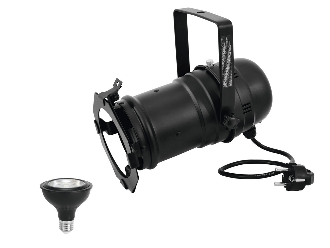 EUROLITE Setti PAR-30 Spot bk + PAR-30 230V COB 12W E-27 LED 1800-3000K dim2warm
