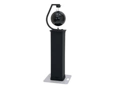 EUROLITE Setti peilipallo 30 cm musta, säädettävällä stage stand -telineellä + musta suojus