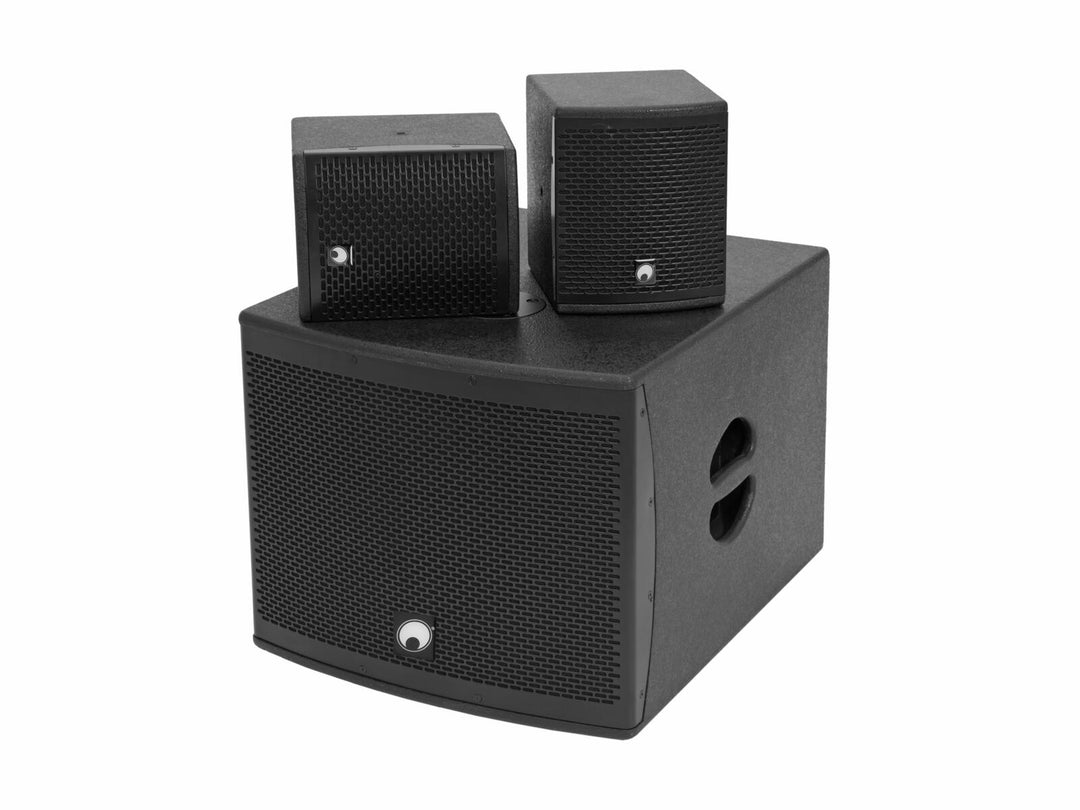 OMNITRONIC Set MOLLY-12A aktiivinen subwoofer + 2x MOLLY-6 Top 8 ohmia, musta