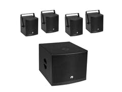 OMNITRONIC Set MOLLY-12A aktiivinen subwoofer + 4x MOLLY-6 Top 8 ohmia, musta