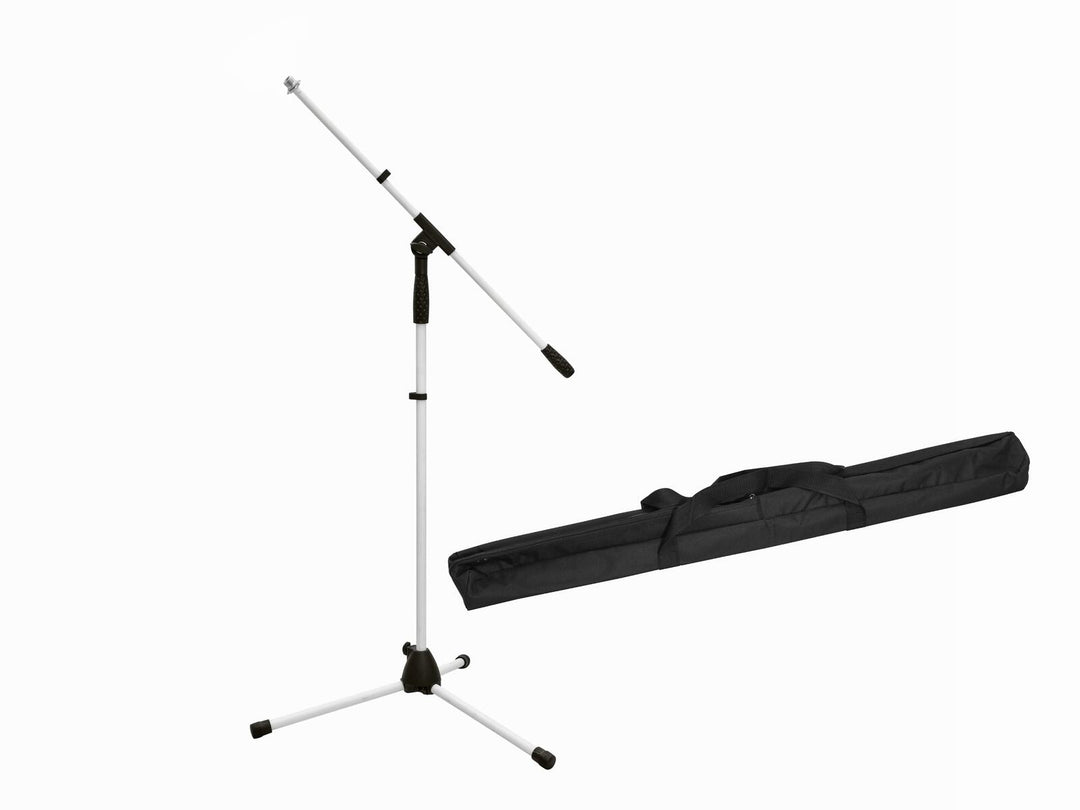 OMNITRONIC Set Microphone Tripod MS-1W with Boom valkoinen + Bag