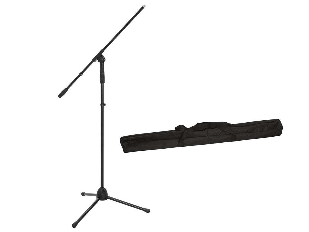 OMNITRONIC Mikrofonijalusta MS-2A puomilla bk + laukku