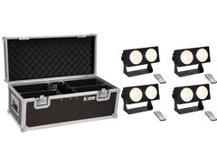 EUROLITE-setti 4x LED CBB-2 COB WW Bar + laukku